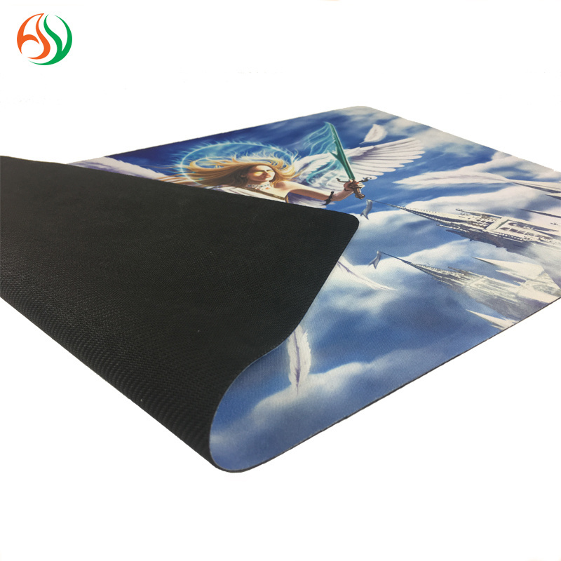 Custom Neoprene Rubber Nude Anime Girl Photo Vinyl Playmat Trading Card Game Play Mat Water-proof Wargame Battlemat For Adult