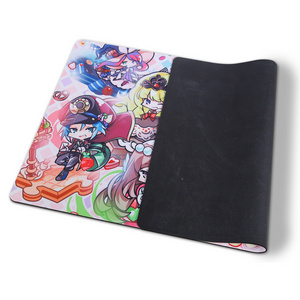 Mouse Pad Waterproof Custom Sublimation Playmat 14x24 Neoprene Table Mat Black Large Gaming mouse pad