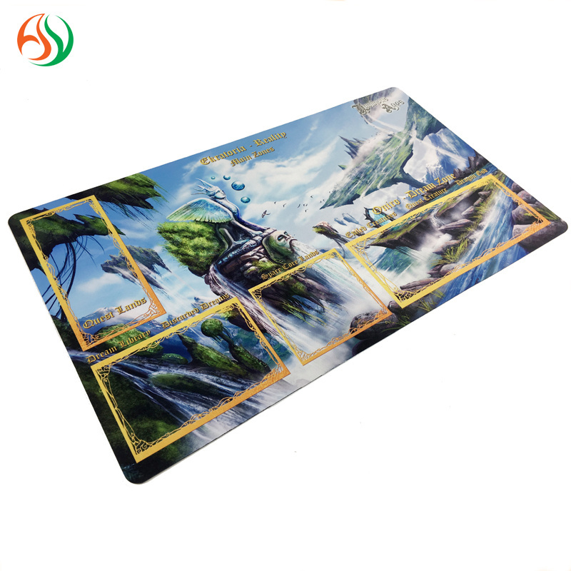 Custom Neoprene Rubber Nude Anime Girl Photo Vinyl Playmat Trading Card Game Play Mat Water-proof Wargame Battlemat For Adult