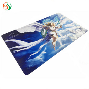 Custom Neoprene Rubber Nude Anime Girl Photo Vinyl Playmat Trading Card Game Play Mat Water-proof Wargame Battlemat For Adult