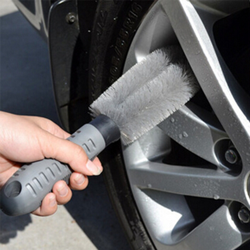 Car Vehicle Motorcycle Wheel Hub Tire Rim Scrub Brush Washing Dust Cleaner Cleaning Tool For Auto Audi BMW Nissan VW Truck