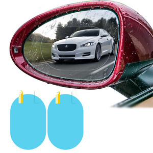 Custom Transparent Car Rear-View Mirror Rainproof Anti Fog Anti Rain Film Automobile Screen Protector PET Car Mirror Sticker