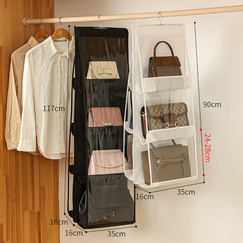 Handbag Hanging Organizer Hanging Purse Organizer for Closet Organizers Bag Storage Hanger Oxford Cloth Closet Bag Organizer