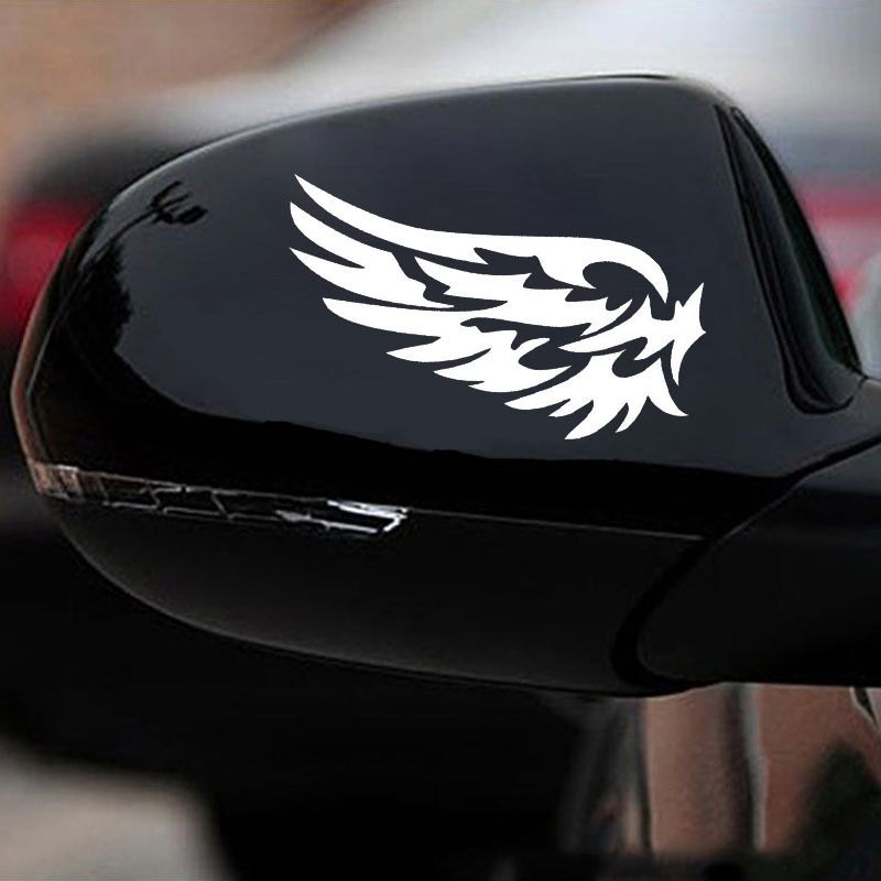 Guardian Angel Wings Lovely Reflective Car Stickers Fashion Car Rearview Mirror For Strip Subsection CT-530