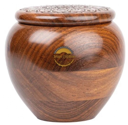 Rosewood Cremation Urn for Human Ashes, Funeral Urns for Dogs Cats Custom Pet Cremation Urn Handcrafted