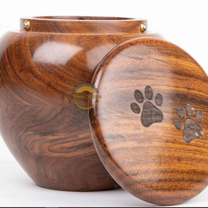 Rosewood Cremation Urn for Human Ashes, Funeral Urns for Dogs Cats Custom Pet Cremation Urn Handcrafted