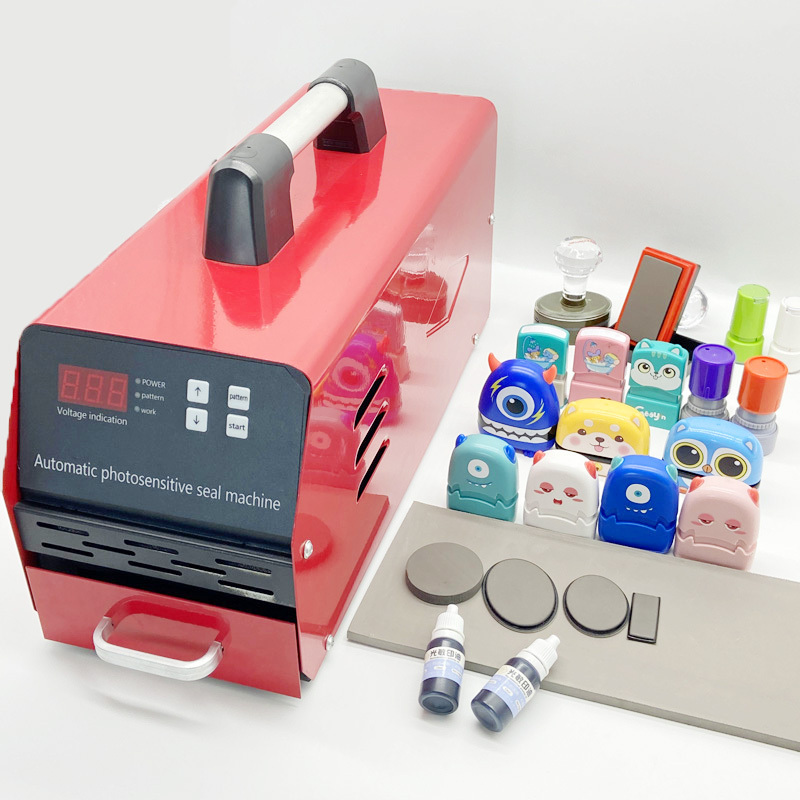 Red flash stamp machine photosensitive fully automatic flash name stamp make machine