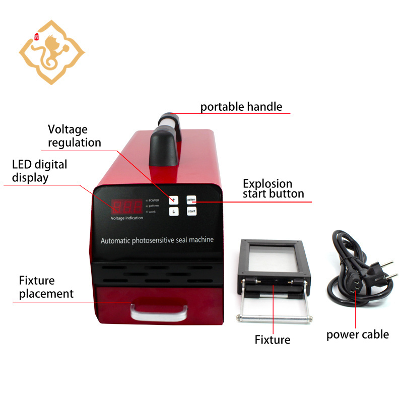 Red flash stamp machine photosensitive fully automatic flash name stamp make machine