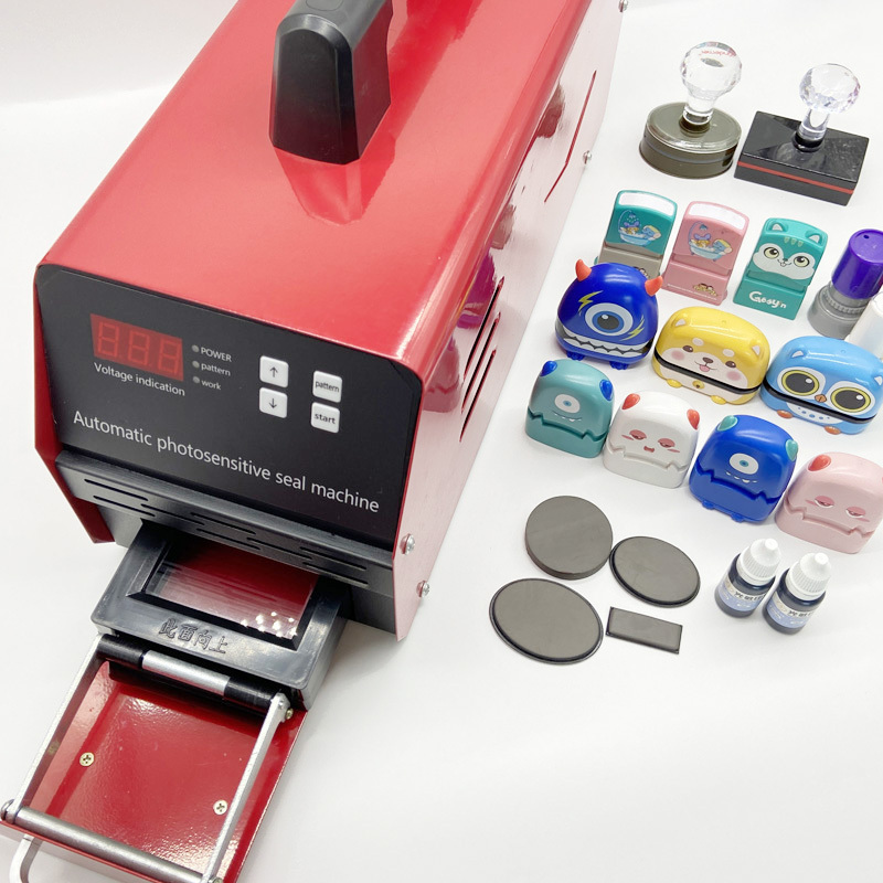 Red flash stamp machine photosensitive fully automatic flash name stamp ...