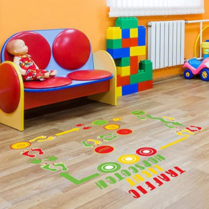 Christmas self adhesive roll floor sticker label hopscotch children's room decoration wall sticker