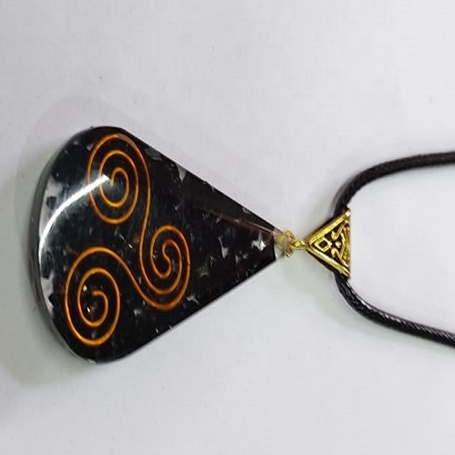 Orgone Pendant with Black Tourmaline Crystals