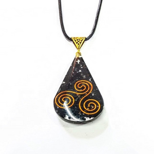 Orgone Pendant with Black Tourmaline Crystals