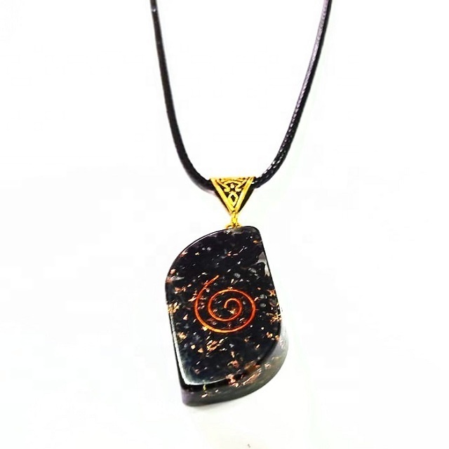 Orgone Pendant with Black Tourmaline Crystals