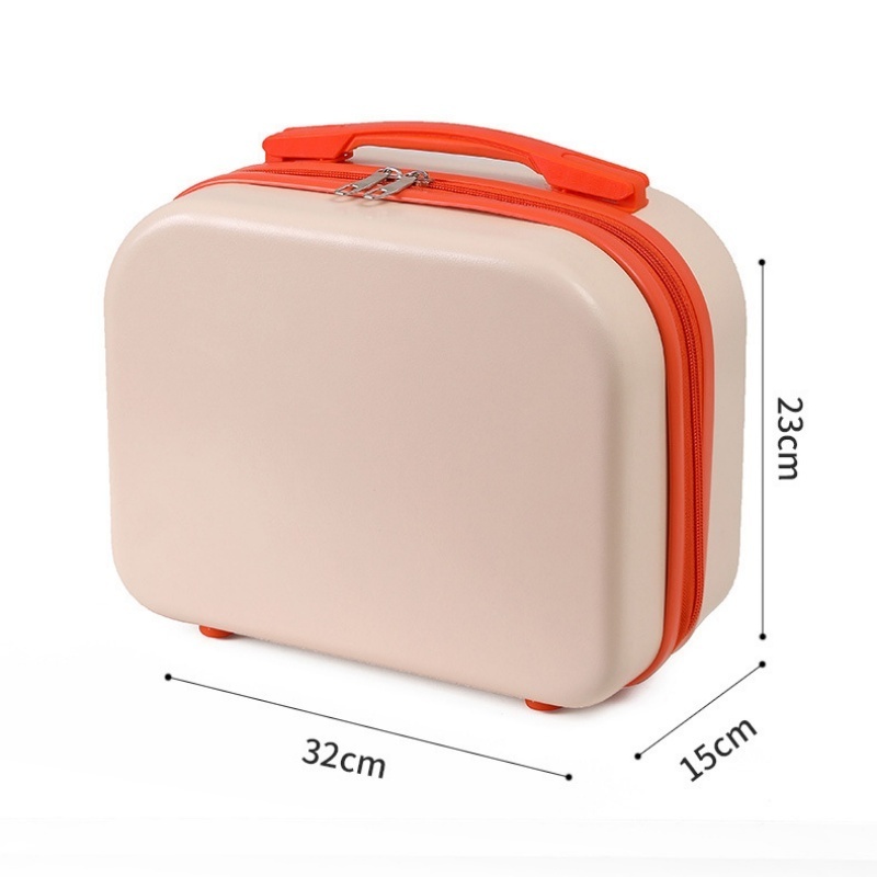 Custom Logo Vintage Makeup Case 14 Inch Mini Suitcase Gift Storage Makeup Bag Small Combination Case