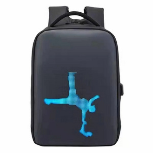 Smart Advertising Led Backpack Light Screen Waterproof Smart Back Packs Bag Led Display Backpack With Led Screen