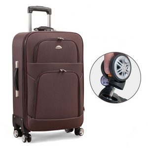 Custom Logo 2024 New Design Soft Side Luggage Detachable Wheel Trolley Suitcase Travel Luggage With Removable Wheels