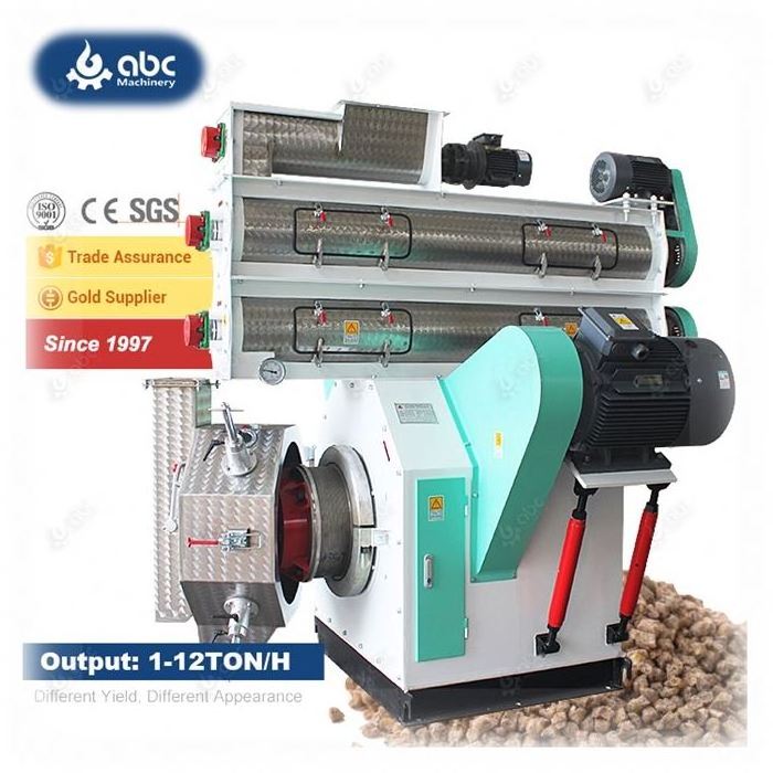 2023 Popular Ring Die Poultry Livestock Animal Feed Pellet Mill for Making Cattle,Chicken,Broiler,Rooster,Goat,Fodder Pellet