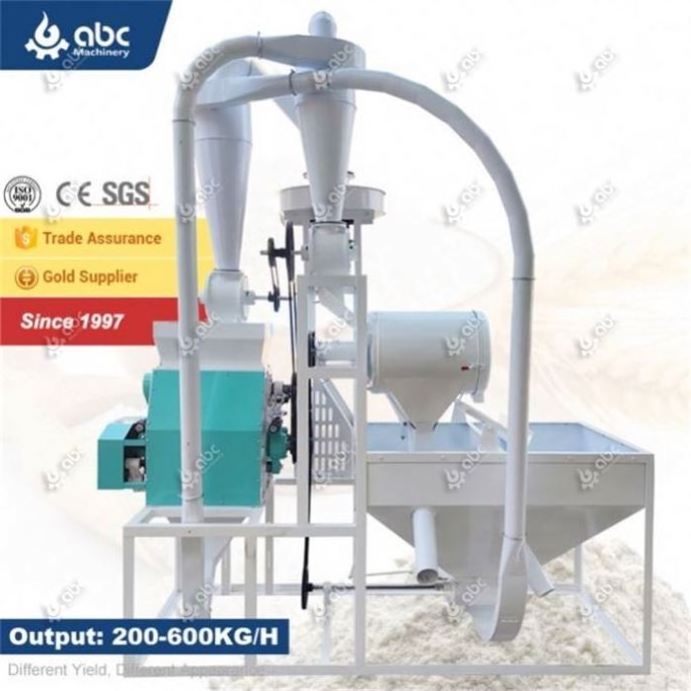 High Efficiency Wheat Maize Small Automatic Flour Mill Machine for Milling Grinding Rice,Sorghum,Cassava,Dried Potato Tapioca