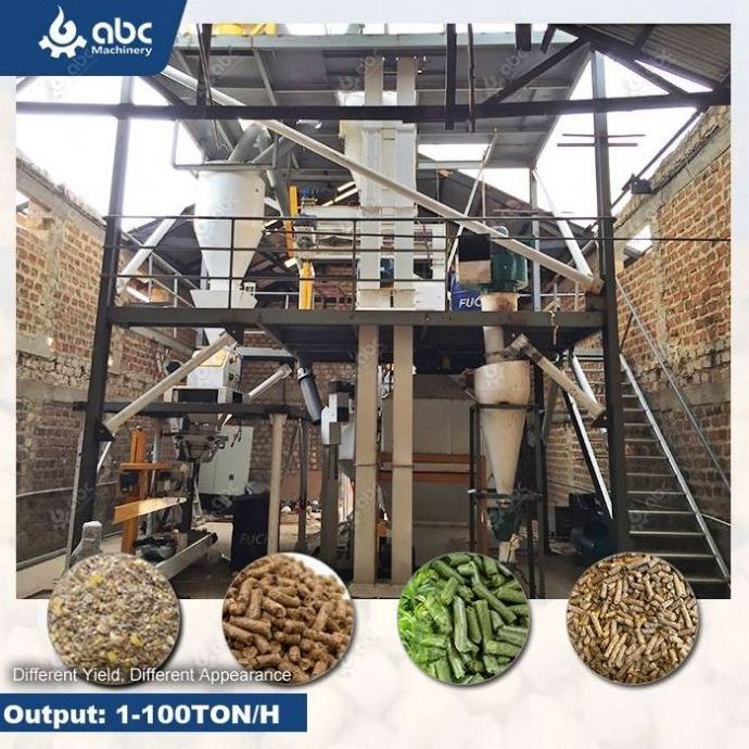 100% Positive Feedback Cattle Poultry Animal Auto Pig Livestock Feed Pellet Plant for Making Processing Chicken Fodder Pellet