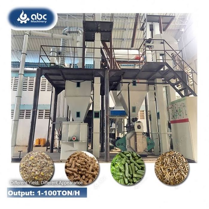 100% Positive Feedback Cattle Poultry Animal Auto Pig Livestock Feed Pellet Plant for Making Processing Chicken Fodder Pellet