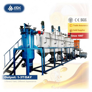 Low cost 1~10 tons small scale fish/groundnut/palm kernel/sunflower/soybean crude oil refinery machine