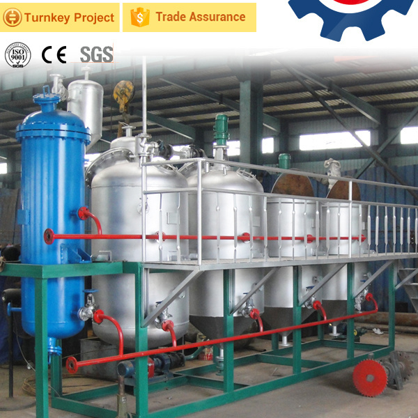 Low cost 1~10 tons small scale fish/groundnut/palm kernel/sunflower/soybean crude oil refinery machine