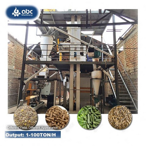 Auto Complete Cattle Poultry Animal Feed Pellet Plant for Making/Processing Chicken,Broiler,Cow,Goat,Livestock,Pig Fodder Pellet