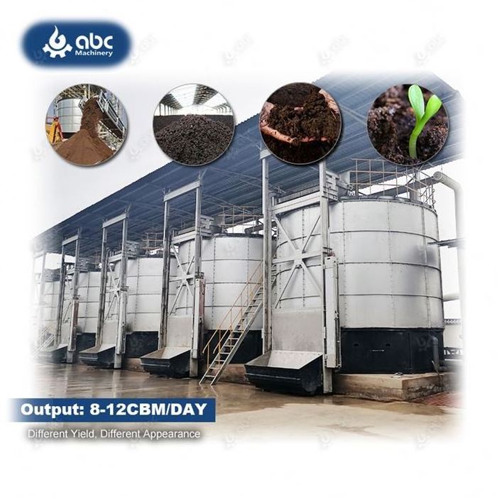 Automatic Organic Fertilizer Chicken Manure Industrial Stainless Steel Fermentation Tank for Fermenting Manure Fertilizer