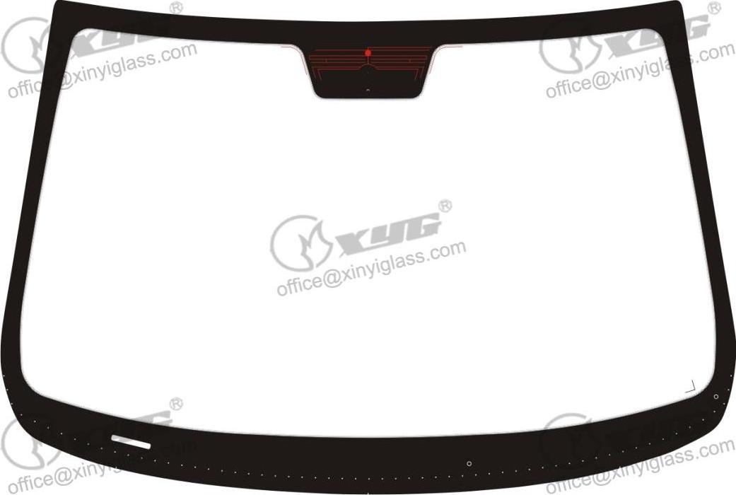 FAW OIey 2012-Universal sunroof glass high quality laminated front and rear windscreen assembly parts OEM window glass