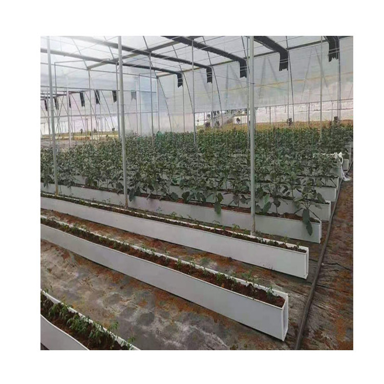 Soilless Cultivation Planting Trough A Shape Substrate culture for strawberry