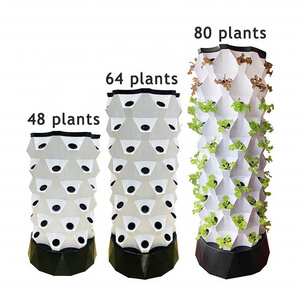 2023 New agricultural greenhouse rotary aeroponic Tower garden vertical hydroponic system