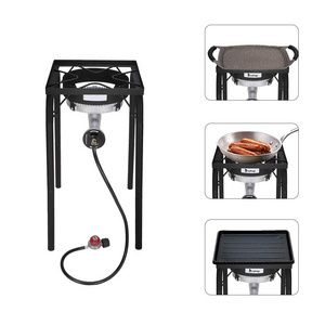 GoDecor 200,000BTU Outdoor Single Burner Propane Stove Camping Burner BBQ Grill