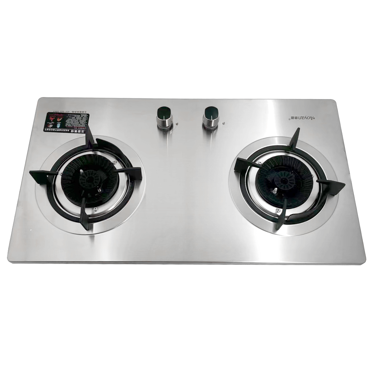 Double Burner Gas Stove In Thailand Stainless Steel Butane Stove Cooktops Kitchen