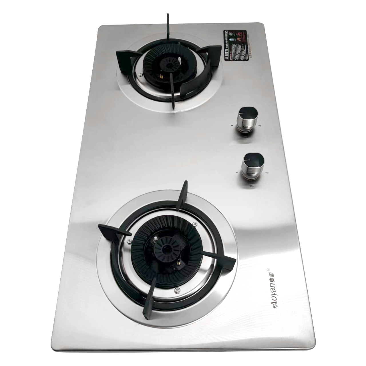 Double Burner Gas Stove In Thailand Stainless Steel Butane Stove Cooktops Kitchen