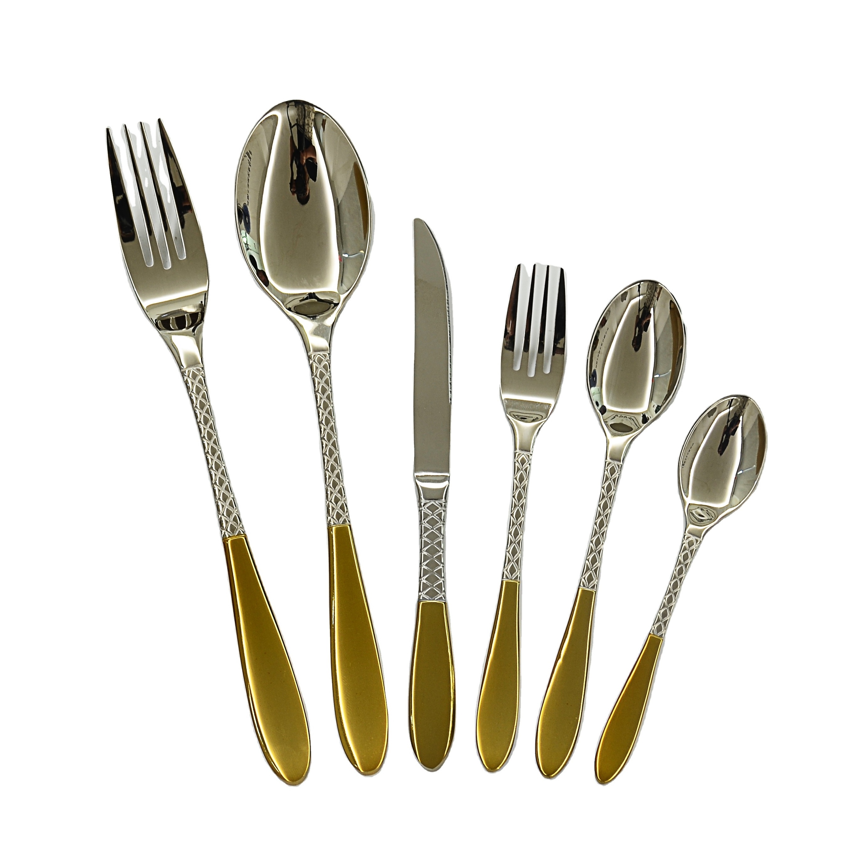 Wedding Bulk Production Reusable Cutlery Sets Luxury High Quality Stainless Steel Rose Gold Flatware With Gift Box