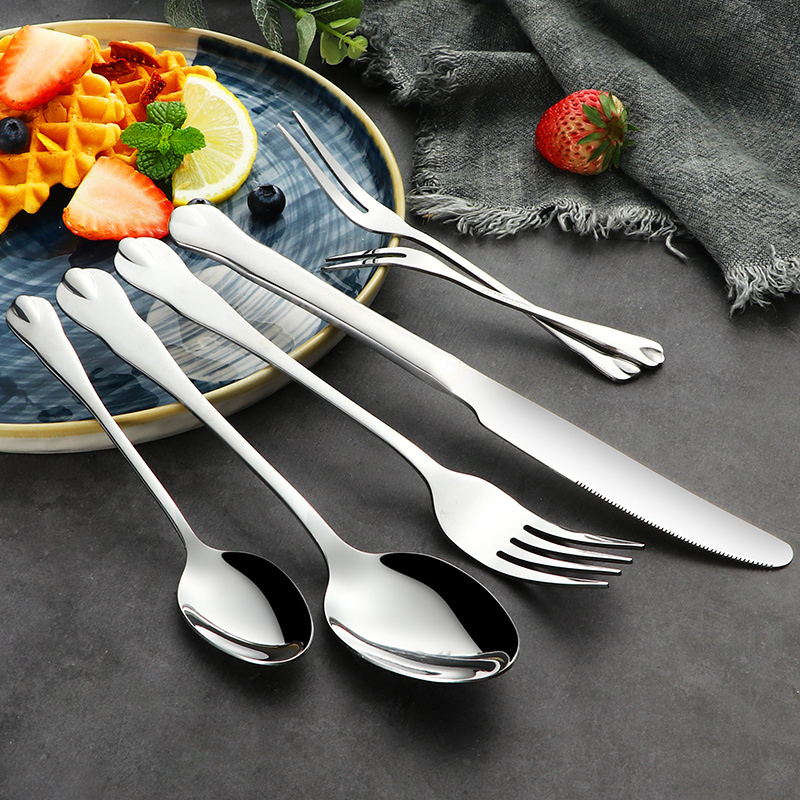 Good Quality Well sale Stainless Steel Flatware Set Spoon Fork Knife Pattern Cutlery For Table Use