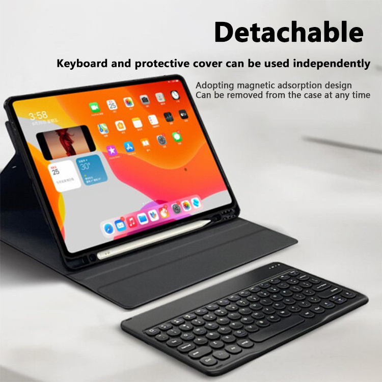 Light Weight Magnetic Detachable Wireless Sam Tab 10.5 inch S6 lite S7 Tablet keyboard Case with Pen Holder