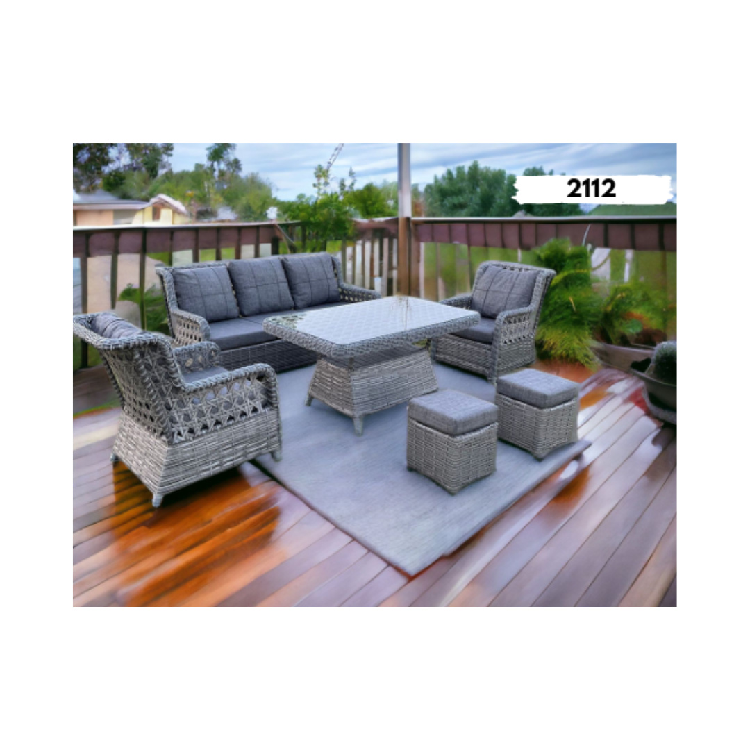 Luxury Design Rattan Garden Furniture Sofa Set Exterior Outdoor Rattan Garden Sets High Quality Rattan Furniture Made in Turkey