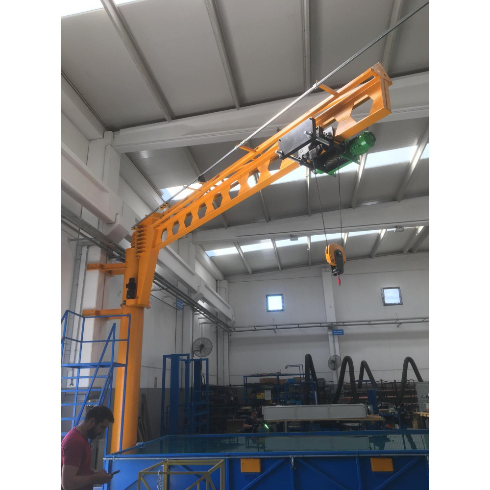 Jib Crane 5 Ton Factory Direct Sale Custom Moment Orange Customized Training Power Food Other Cranes Portable Construction Crane