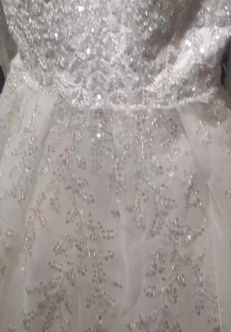 2023 Luxury Ball Gown Wedding Dresses With Long Sleeve Lace Appliqued Beads African Bridal Wedding Dress Robes De Mariage