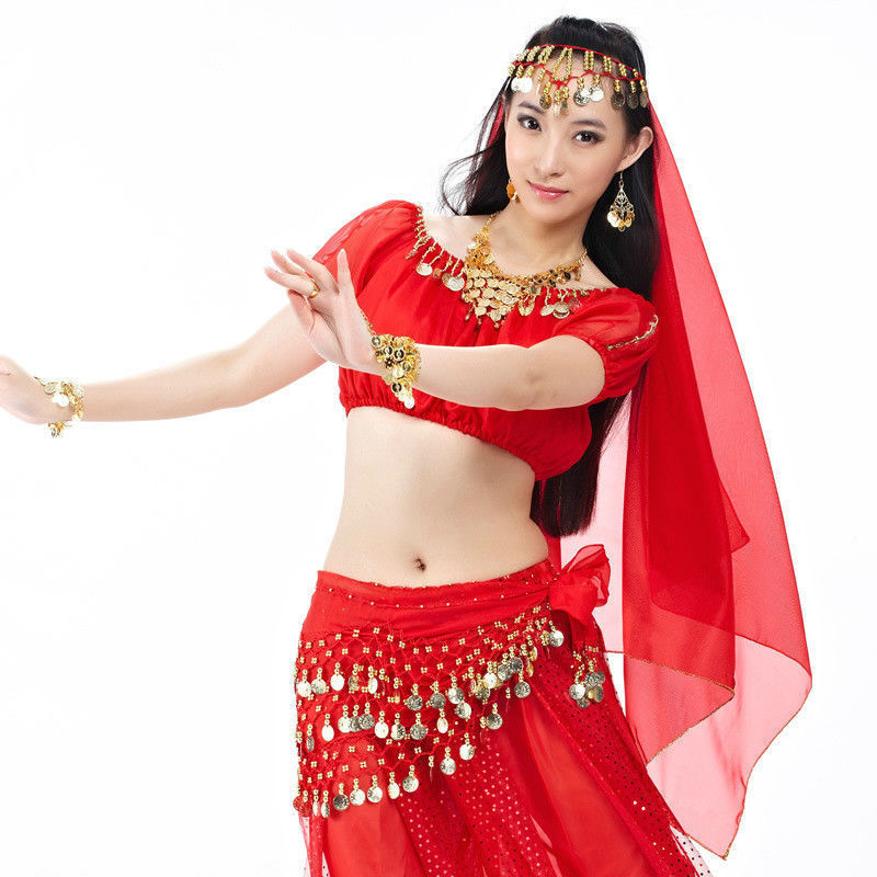 Belly Dance Stage Performance Costumes With Lightspot Bloomers