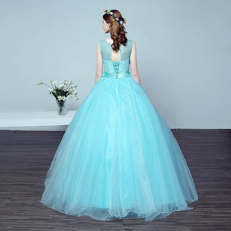 Light Blue Flower Pregnant Photography Dresses Vintage Wedding Gowns