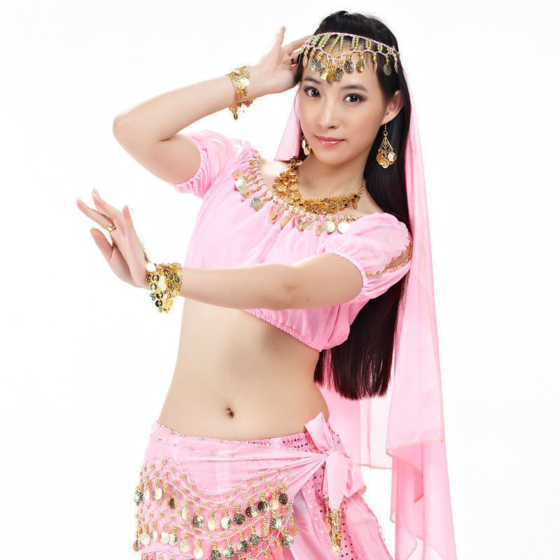 Belly Dance Stage Performance Costumes With Lightspot Bloomers