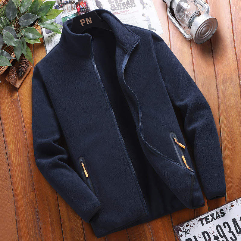 Customize plus size men's jacket In Fleece Fabric Jacket Coat  mens jacket