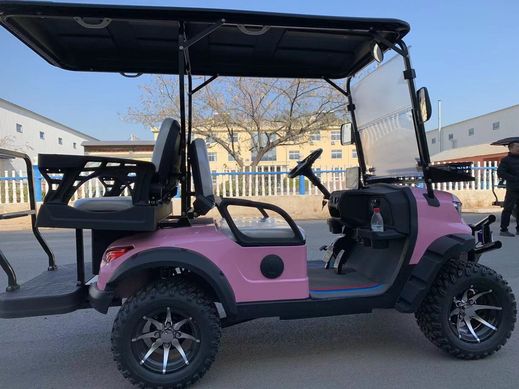 2024 Customized 72V Electric Lithium Battery 6 Seater Off-Road Hunting Buggy and Golf Cart Shuttle