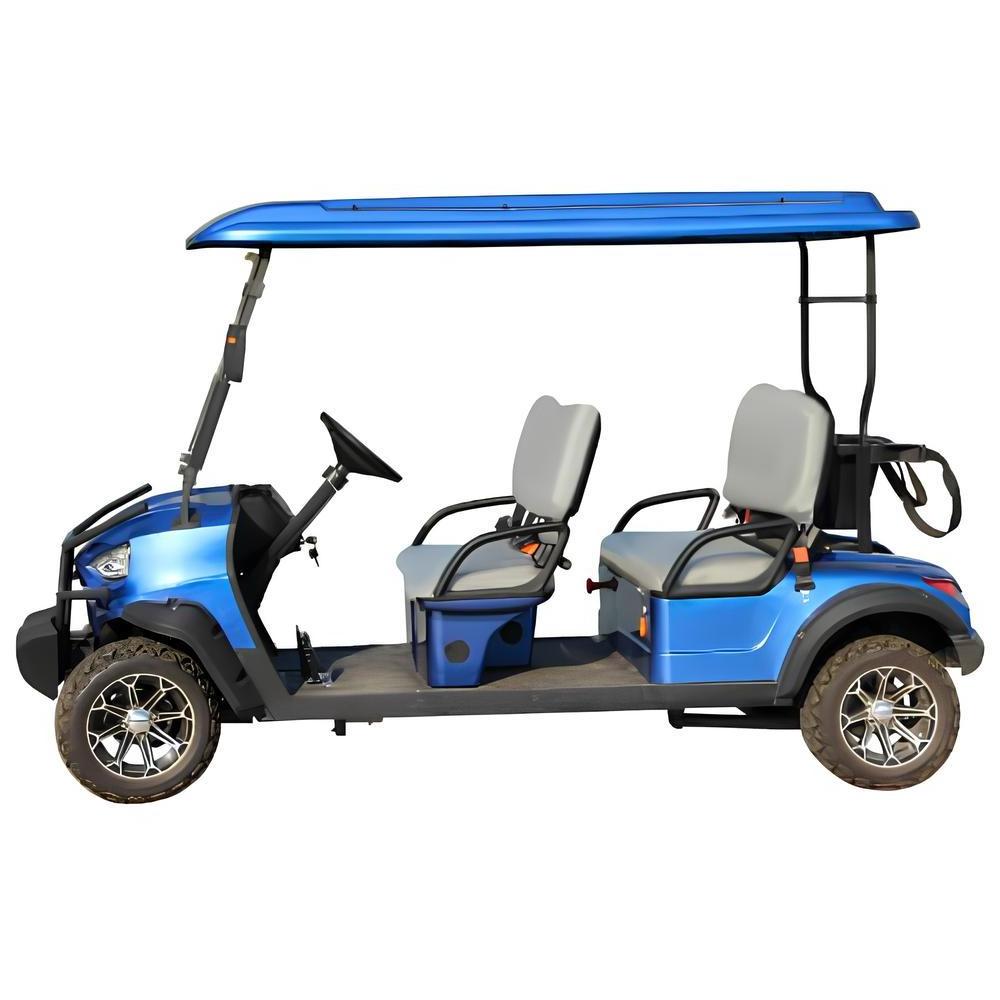 Chinese 4 Seater Electric Golf Carts Cheap Prices Buggy Car for Sale 2 Occasion Limo 48v 100ah Lithium Battery Cart