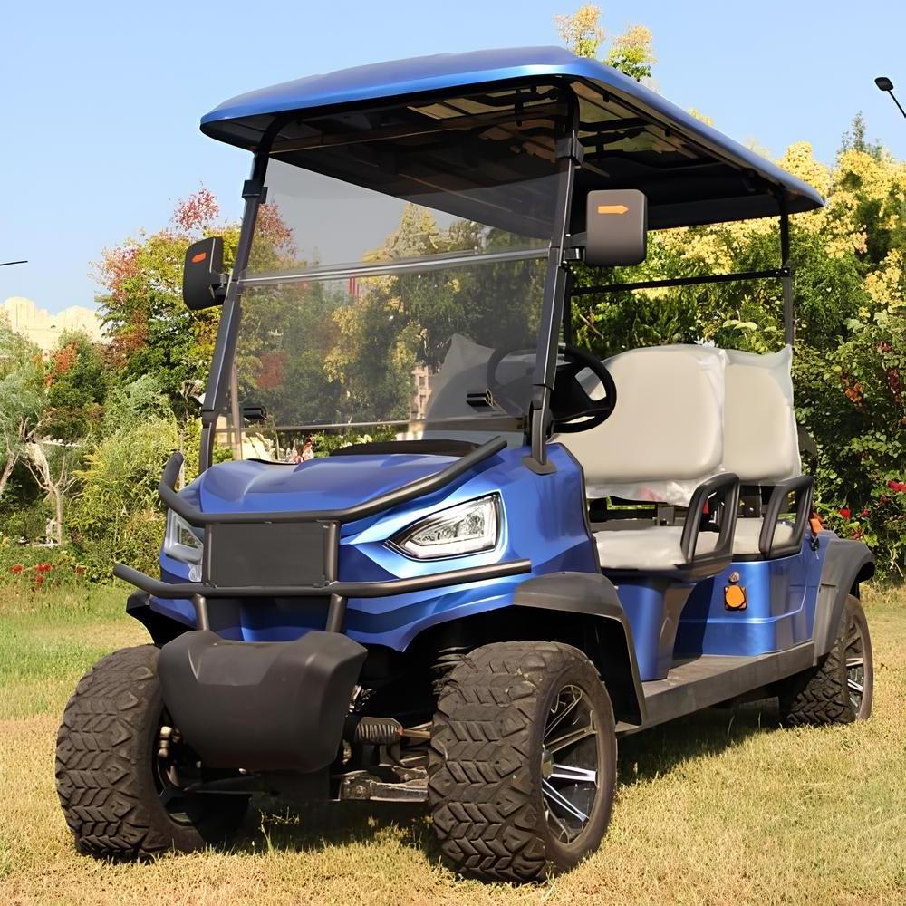 Chinese 4 Seater Electric Golf Carts Cheap Prices Buggy Car for Sale 2 Occasion Limo 48v 100ah Lithium Battery Cart