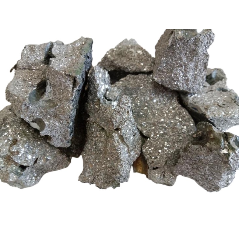 Ferro alloy made from low carbon ferro chrome alloy with chromium and iron