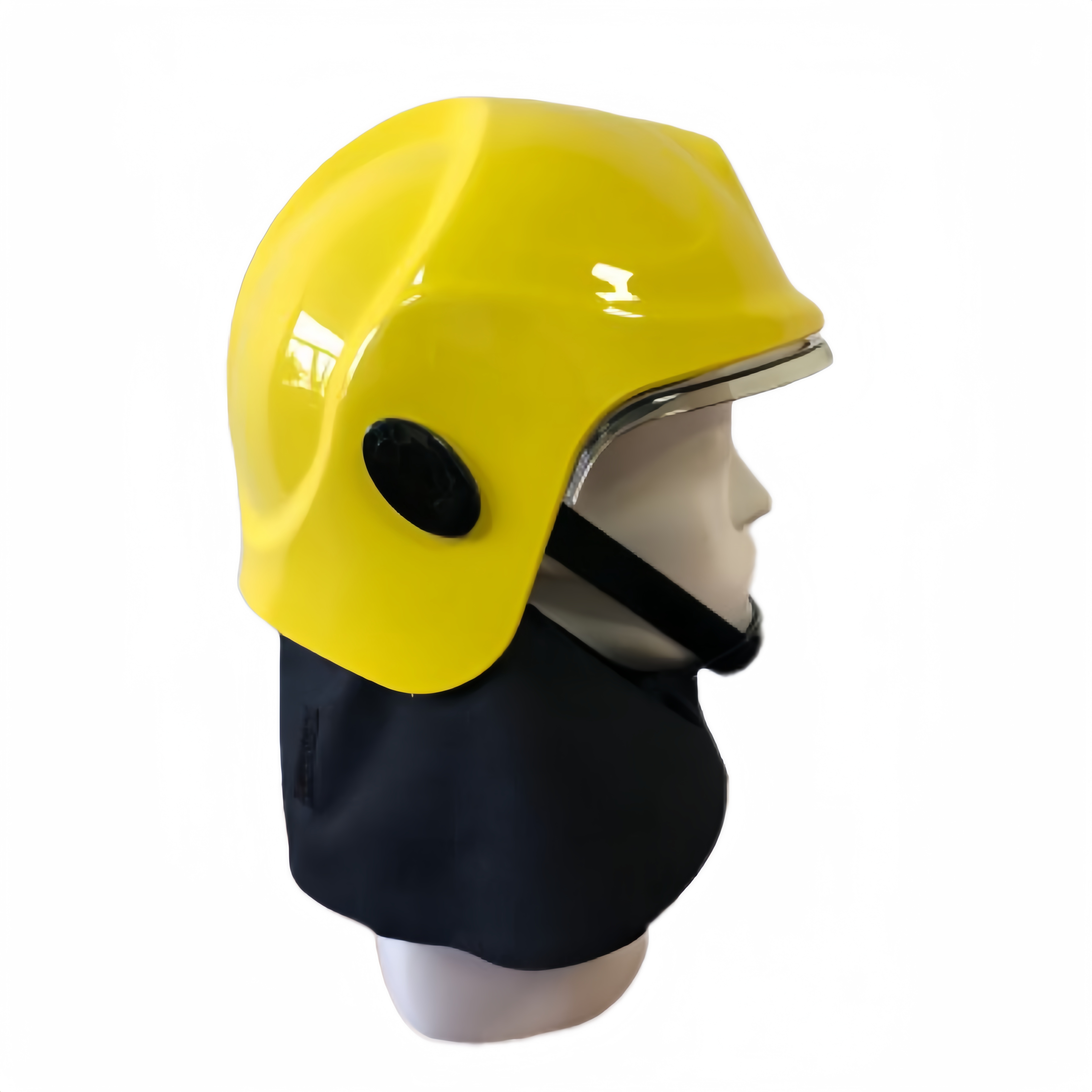 2024 New American style full cap-style aramid material light color firefighting helmet with reflective tape for firemen