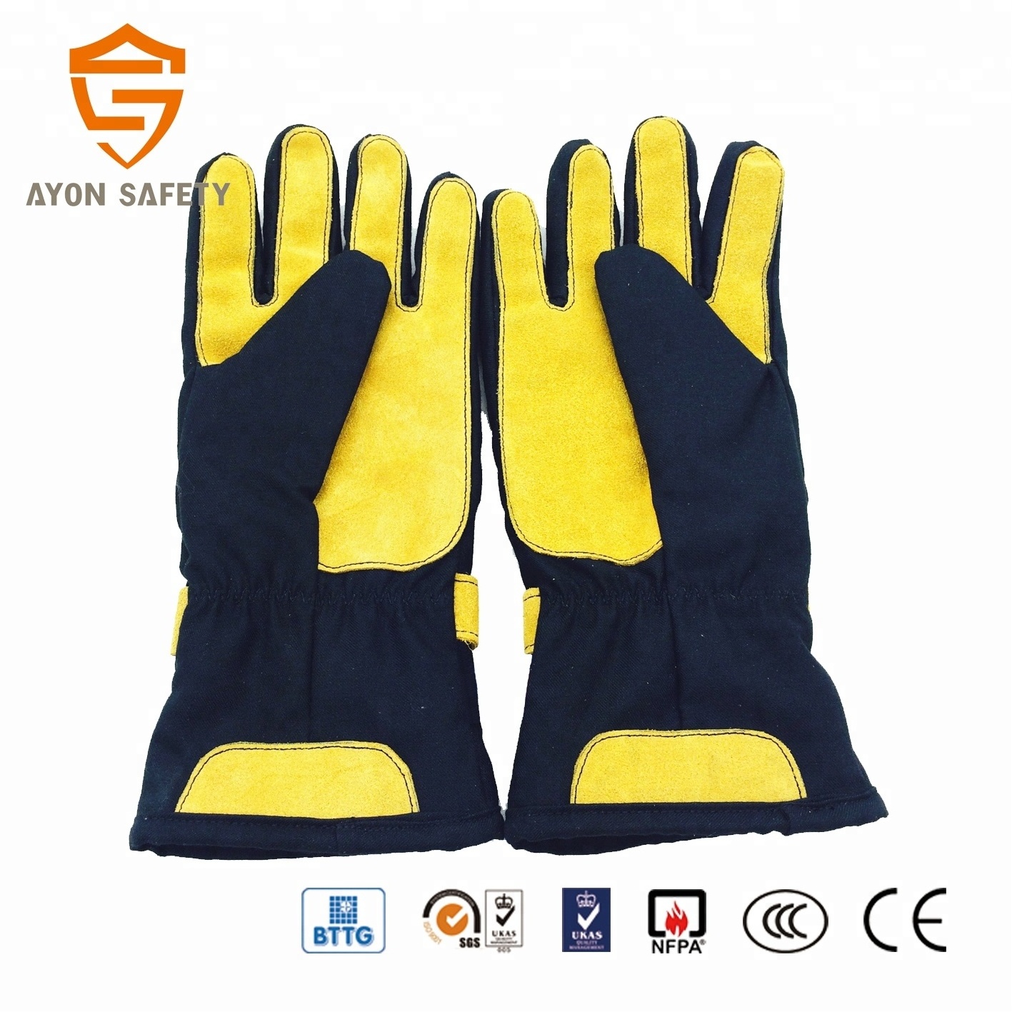 High Quality Fire Fighting Flame Protection Bodyguard Equipment Impact Gloves